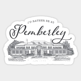 Pride and Prejudice, Jane Austen; Mr Darcy Elizabeth Bennet Sticker